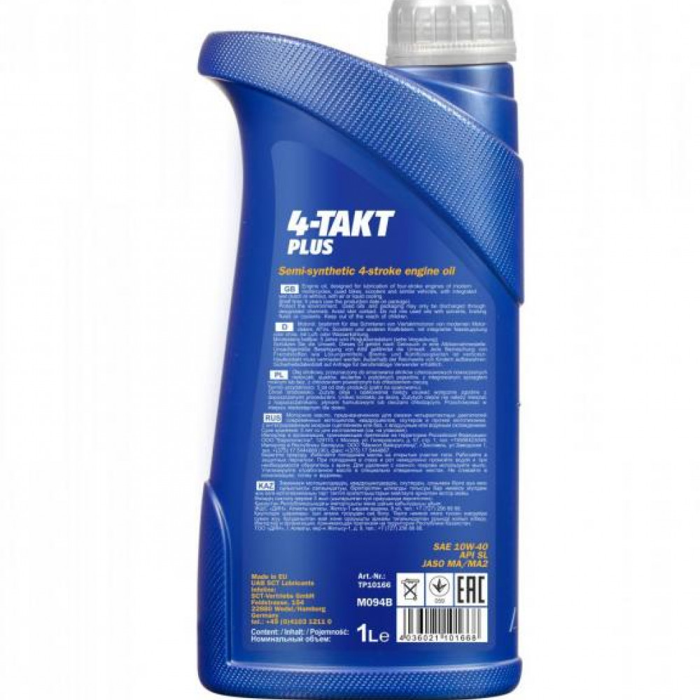 Mannol 7202-1 4-Takt Plus 10W-40 (10W40) motorolaj